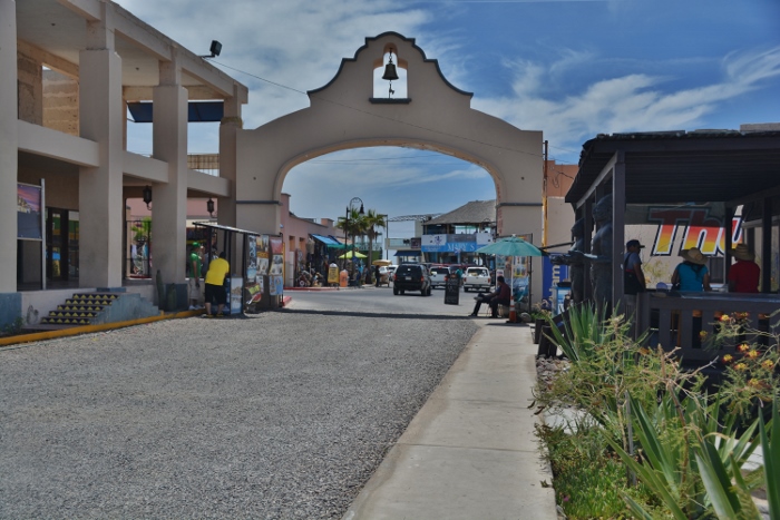 the bell tower entrance to Old Port